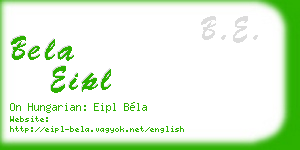 bela eipl business card