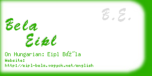 bela eipl business card